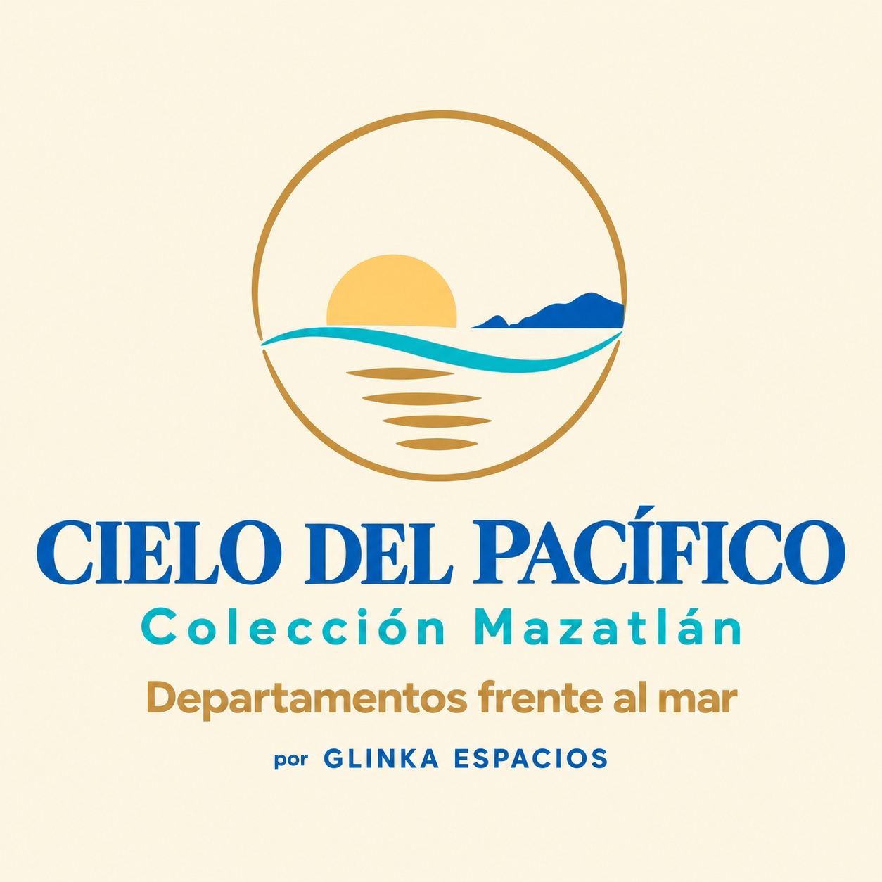 Cielo del Pacífico — Colección Mazatlán. Departamentos frente al mar, por Glinka Espacios.