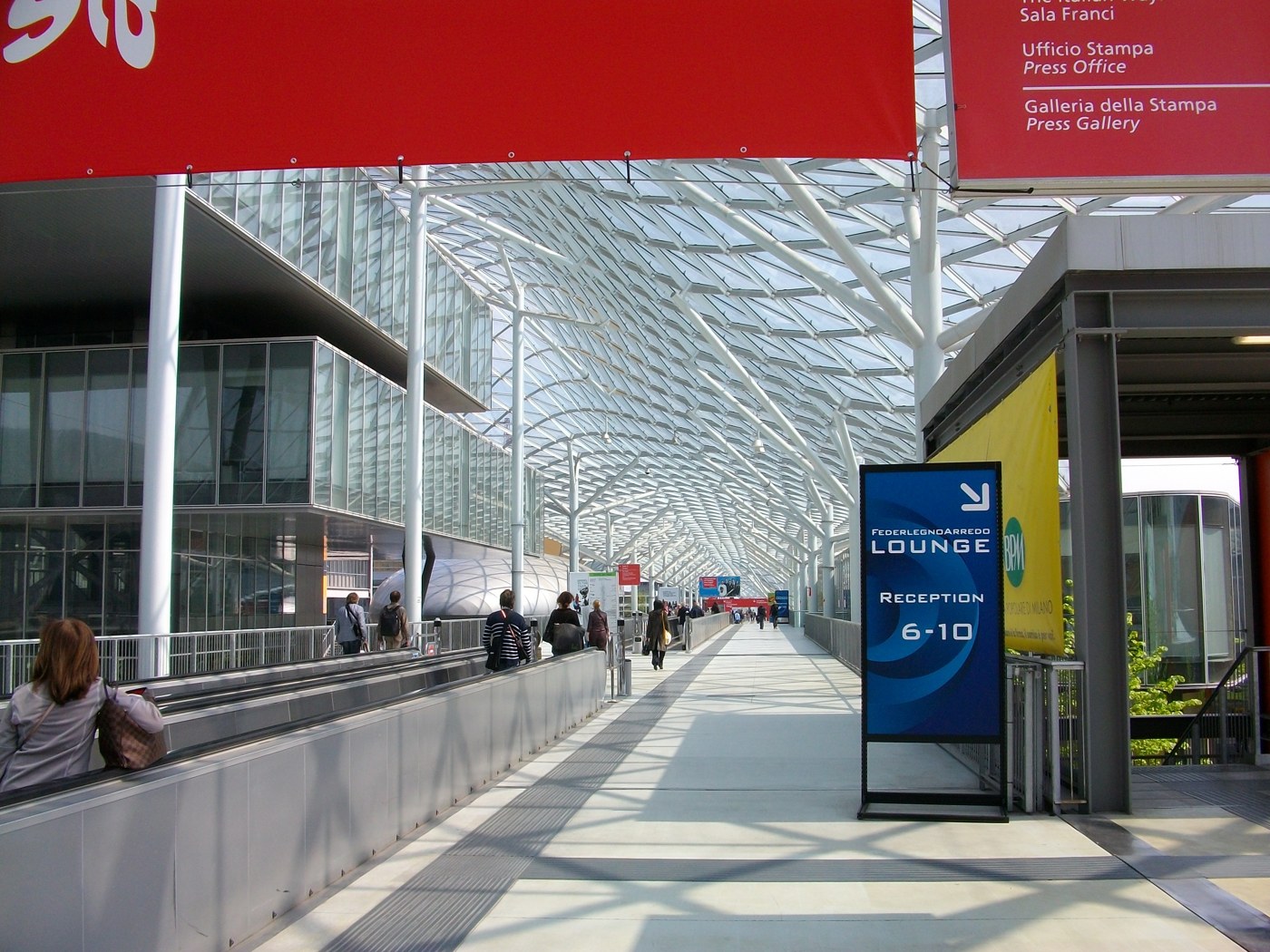 Cubierta de cristal de Fiera Milano Rho